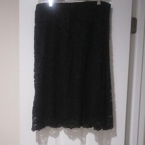 Elegant Black Lace Skirt